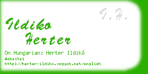 ildiko herter business card