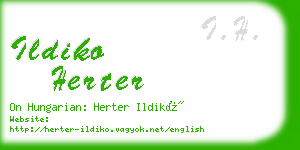 ildiko herter business card